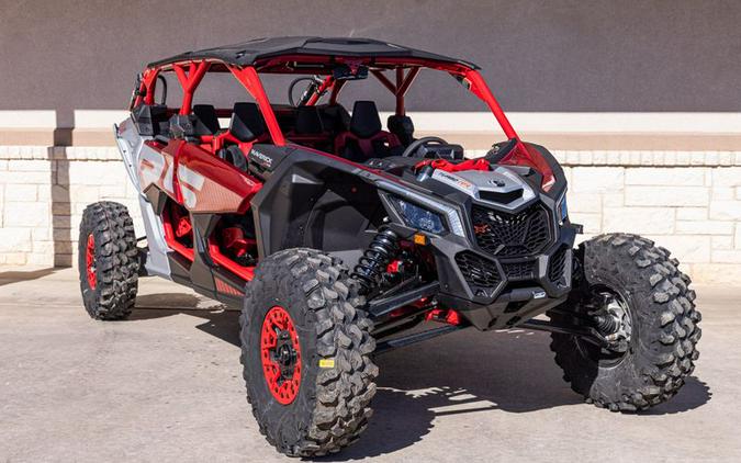 New 2024 CAN-AM MAVERICK X3 MAX X DS TURBO RR FIERY RED AND HYPER SILVER