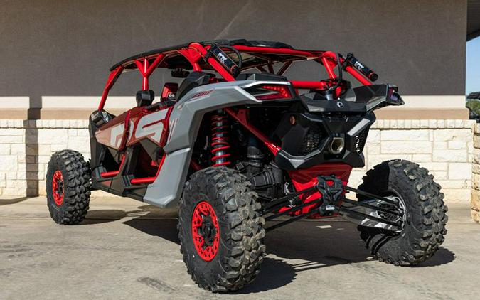 New 2024 CAN-AM MAVERICK X3 MAX X DS TURBO RR FIERY RED AND HYPER SILVER