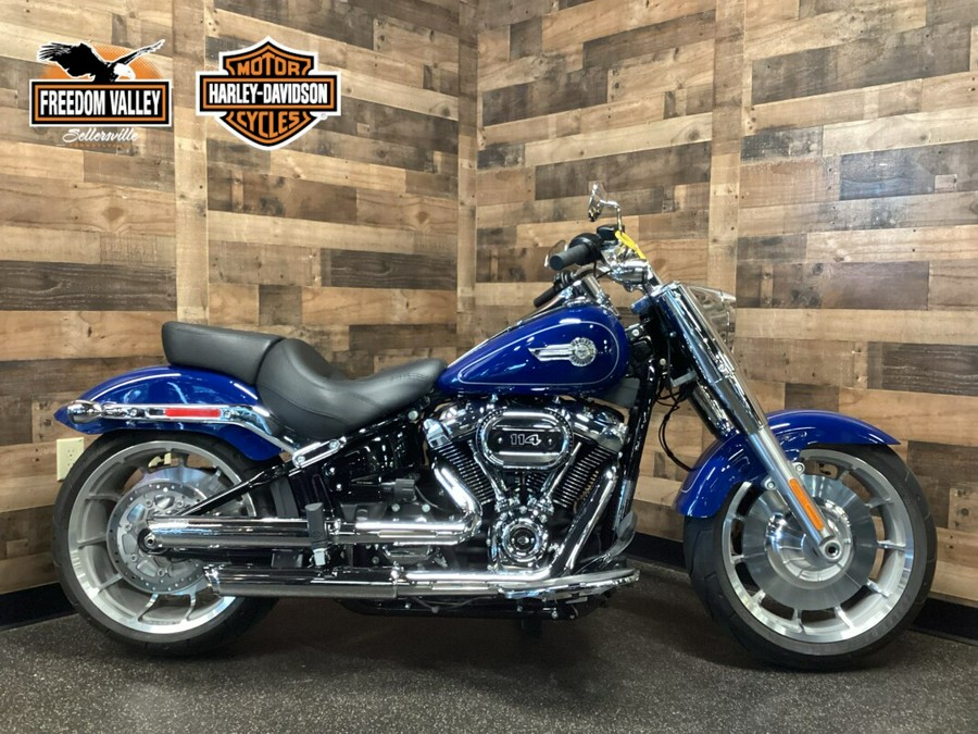 2023 Harley-Davidson Fat Boy 114 Bright Billiard Blue FLFBS