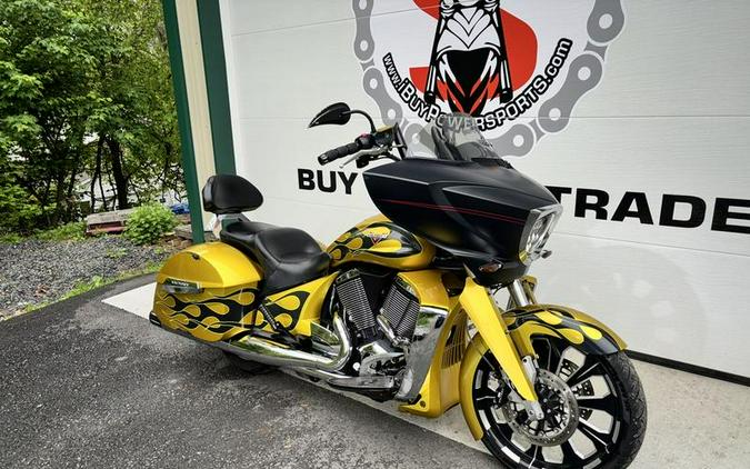 2014 Victory Motorcycles® Cross Country™ Factory Custom Paint Tequila Gold With Flames