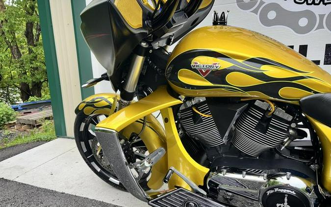 2014 Victory Motorcycles® Cross Country™ Factory Custom Paint Tequila Gold With Flames