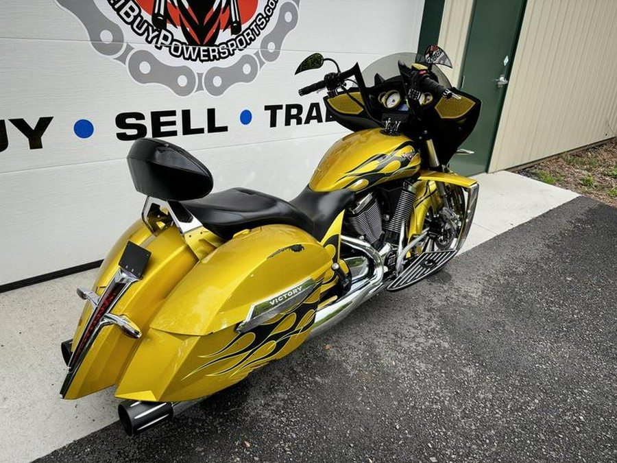 2014 Victory Motorcycles® Cross Country™ Factory Custom Paint Tequila Gold With Flames