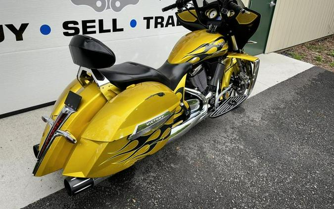 2014 Victory Motorcycles® Cross Country™ Factory Custom Paint Tequila Gold With Flames