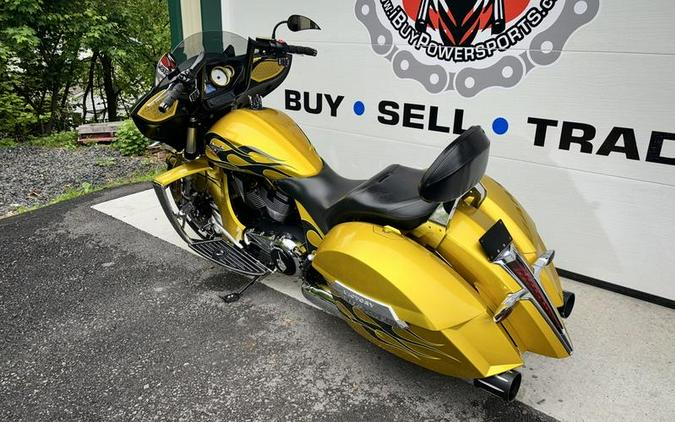 2014 Victory Motorcycles® Cross Country™ Factory Custom Paint Tequila Gold With Flames