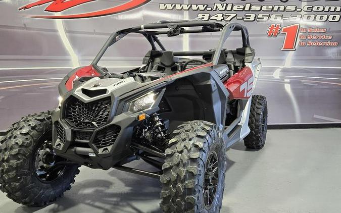 2024 Can-Am® Maverick X3 DS Turbo Fiery Red & Hyper Silver