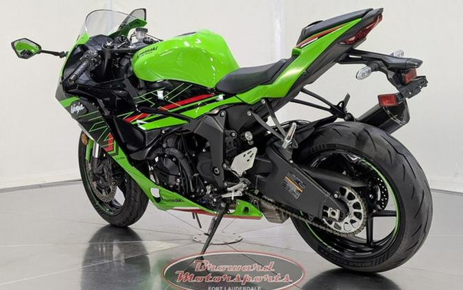 2024 Kawasaki Ninja ZX-6R Metallic Flat Spark Black/Ebony