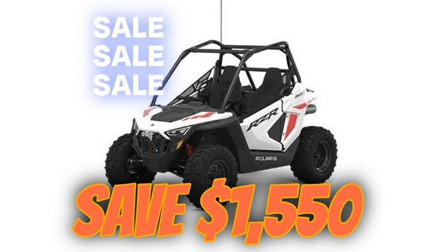 2023 Polaris Industries RZR 200 EFI White Lightning/Indy Red