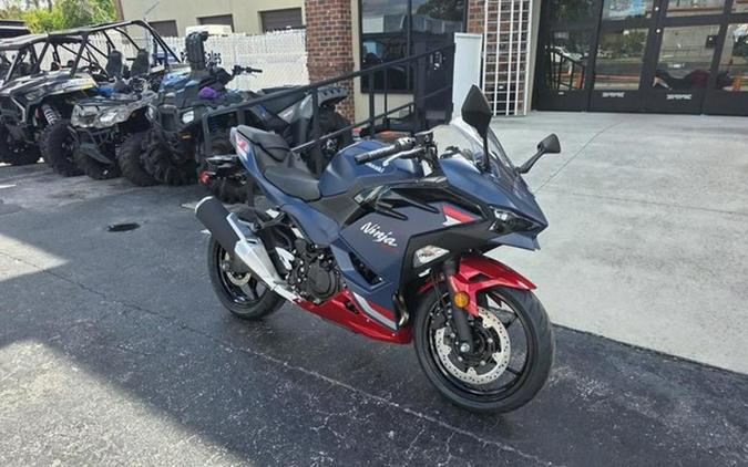 2026 Kawasaki Ninja 500 ABS Metallic Matte Twilight Blue SE ABS