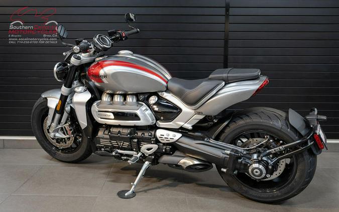 2023 Triumph Rocket 3 R Silver Ice Cranberry Red