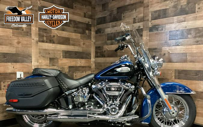 2022 Harley-Davidson Heritage Classic 114 Reef Blue/Vivid Black FLHCS