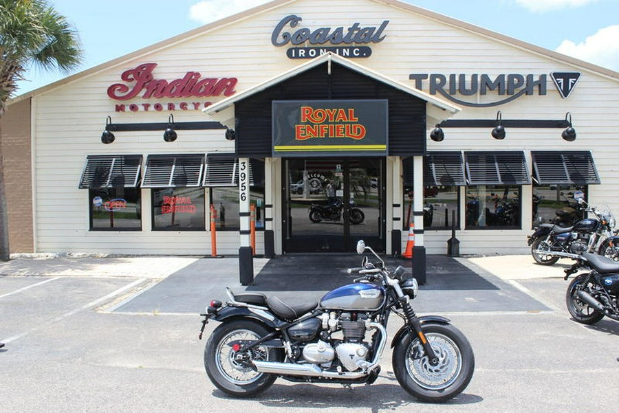 2024 Triumph Bonneville Speedmaster Pacific Blue/Silver Ice