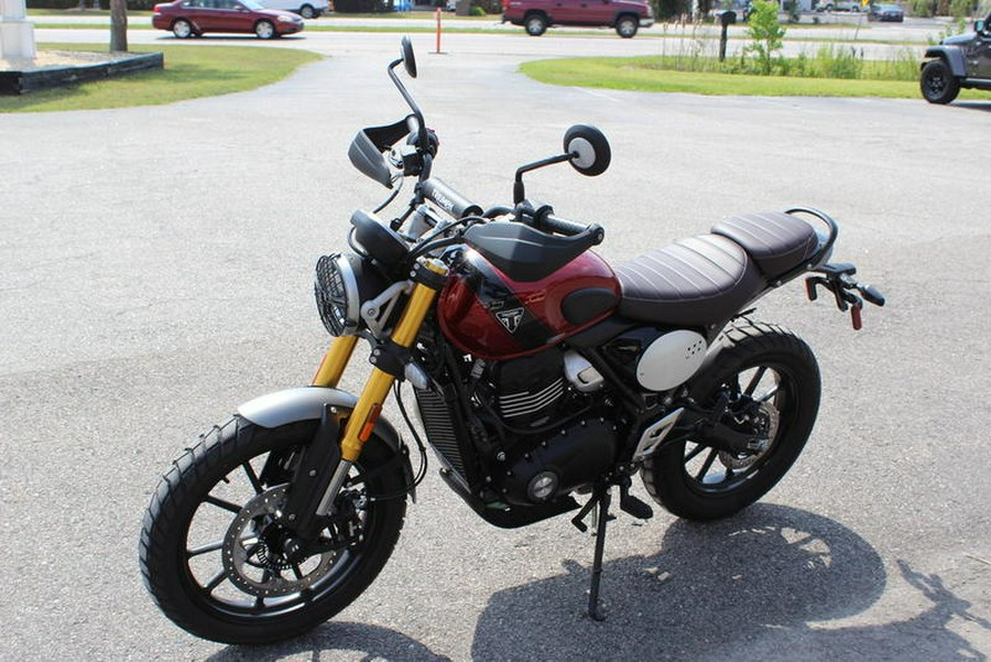 2024 Triumph Scrambler 400 X Carnival Red / Phantom Black