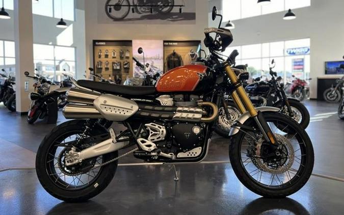 2024 Triumph Scrambler 1200 XE Baja Orange / Phantom Black XE