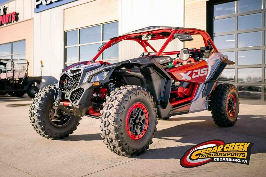 2025 Can-Am® Maverick X3 X DS Turbo RR With Smart-Shox Fiery Red & Hyper Silver