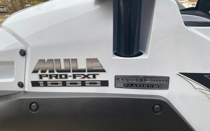 2024 Kawasaki Mule™ PRO-FXT 1000 LE Ranch Edition Platinum METALLIC STARDUST WHITE WITH ARMOR TECH GLASS TIP OUT W