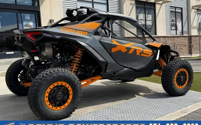2027 Can-Am® Maverick R X rs with Smart-Shox Dolomite Grey & Orange Crush