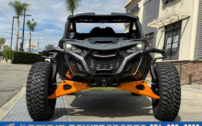 2027 Can-Am® Maverick R X rs with Smart-Shox Dolomite Grey & Orange Crush