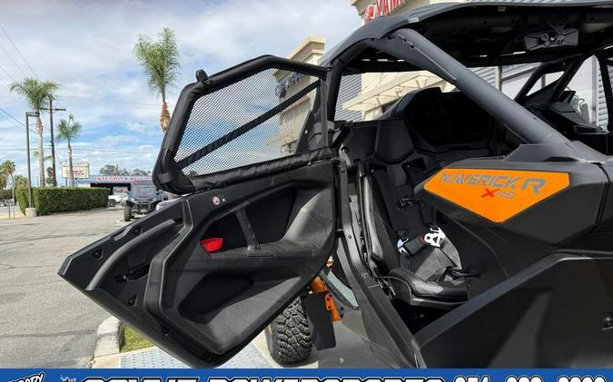 2027 Can-Am® Maverick R X rs with Smart-Shox Dolomite Grey & Orange Crush