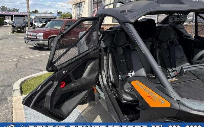 2027 Can-Am® Maverick R X rs with Smart-Shox Dolomite Grey & Orange Crush