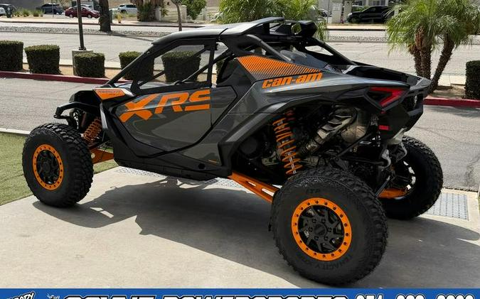 2027 Can-Am® Maverick R X rs with Smart-Shox Dolomite Grey & Orange Crush