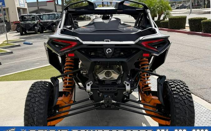 2027 Can-Am® Maverick R X rs with Smart-Shox Dolomite Grey & Orange Crush