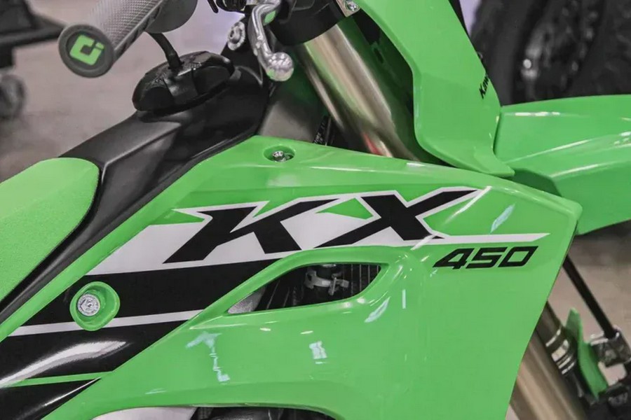 New 2025 KAWASAKI KX 450 LIME GREEN