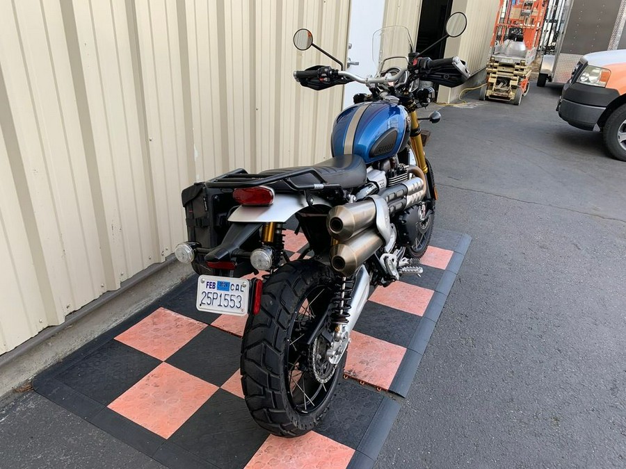 2022 Triumph Scrambler 1200 XE Cobalt Blue Jet Black