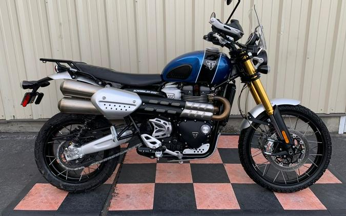 2022 Triumph Scrambler 1200 XE Cobalt Blue Jet Black