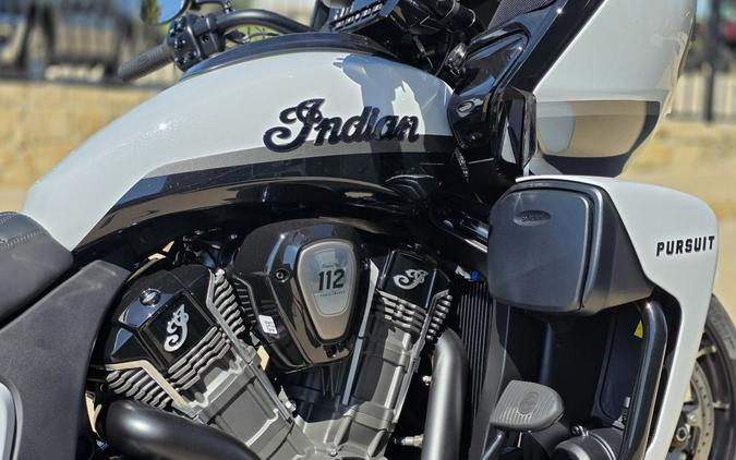 2025 Indian Motorcycle® Pursuit® Dark Horse® 112 Ghost White Metallic Crystal with Black Vivid