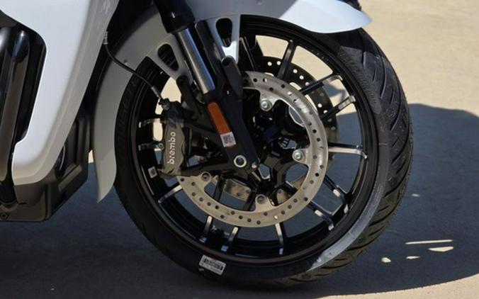 2025 Indian Motorcycle® Pursuit® Dark Horse® 112 Ghost White Metallic Crystal with Black Vivid