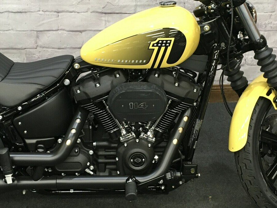 2023 Harley-Davidson Street Bob 114 Industrial Yellow FXBBS