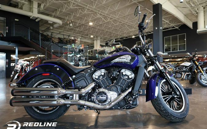 2023 Indian Motorcycle® Scout® ABS Spirit Blue Metallic/Black Metallic