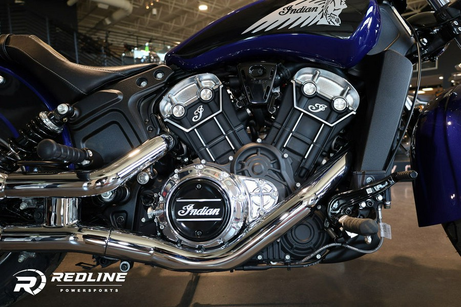 2023 Indian Motorcycle® Scout® ABS Spirit Blue Metallic/Black Metallic