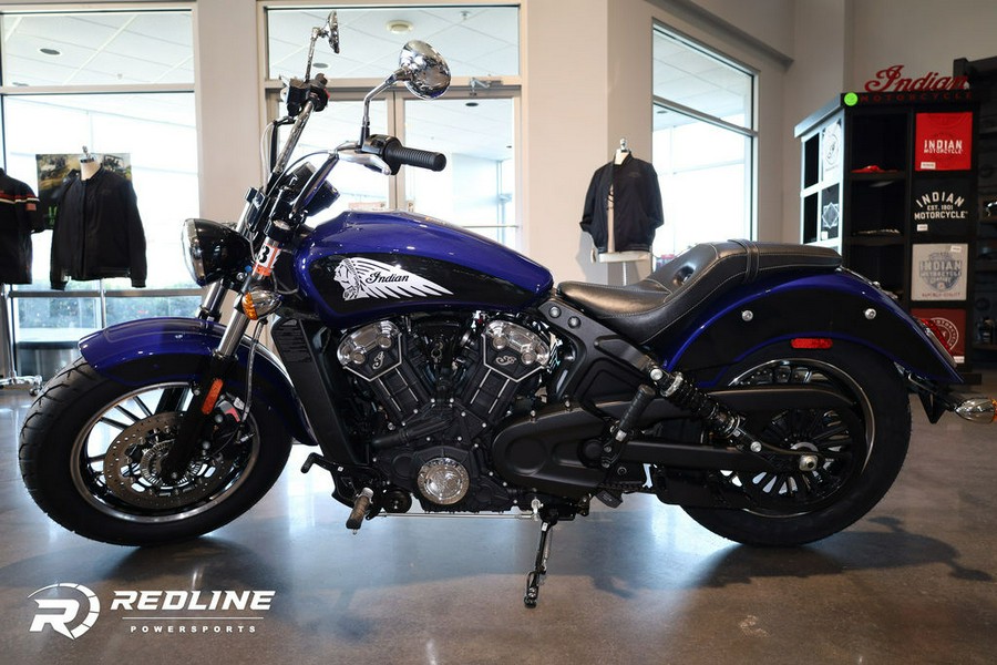 2023 Indian Motorcycle® Scout® ABS Spirit Blue Metallic/Black Metallic