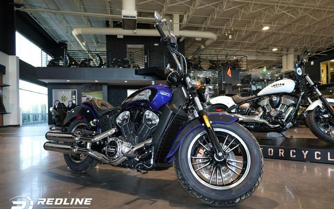 2023 Indian Motorcycle® Scout® ABS Spirit Blue Metallic/Black Metallic