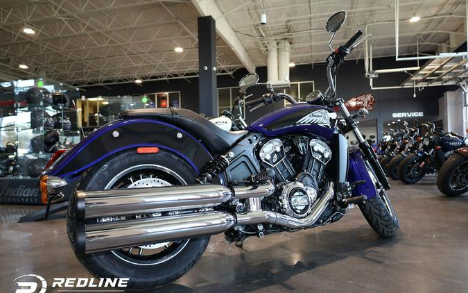 2023 Indian Motorcycle® Scout® ABS Spirit Blue Metallic/Black Metallic