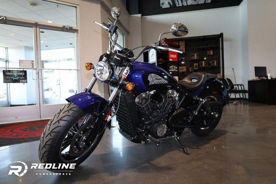 2023 Indian Motorcycle® Scout® ABS Spirit Blue Metallic/Black Metallic