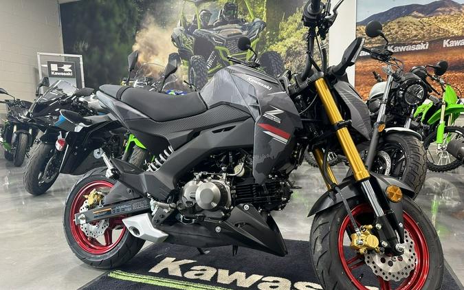 2024 Kawasaki Z125 PRO Cypher Camo Gray Matte/Metallic Matte Carbon Gray