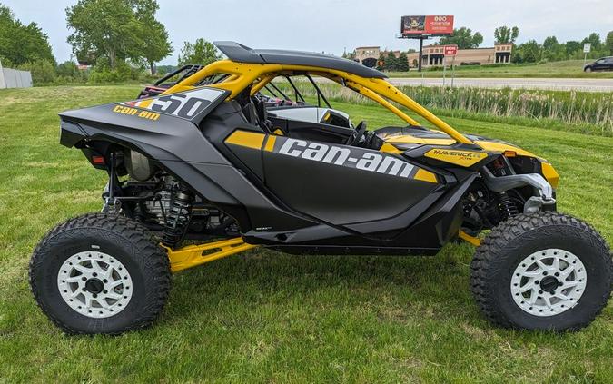 2024 Can-Am® Maverick R X RS with Smart-Shox Carbon Black & Neo Yellow