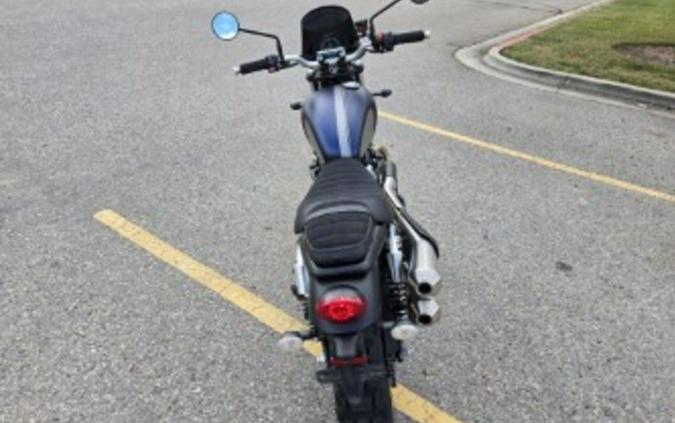 2022 Triumph Street Scrambler Gold Line Matte Pacific Blue