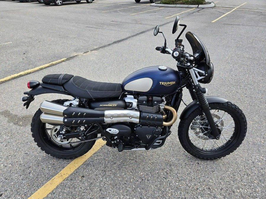 2022 Triumph Street Scrambler Gold Line Matte Pacific Blue