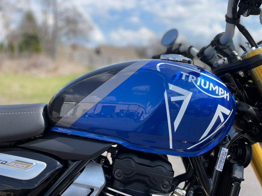 2024 Triumph Speed 400 Caspian Blue / Storm Grey