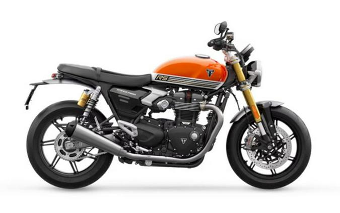 2025 Triumph Speed Twin 1200 RS Baja OrangeSapphire Black