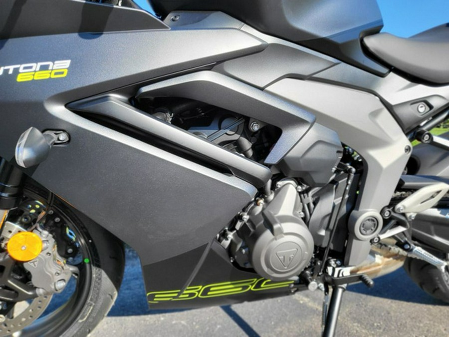 2025 Triumph Daytona 660 Satin Granite/Satin Black 660