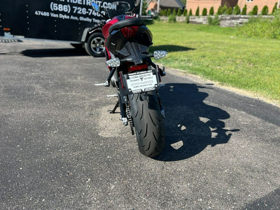 2025 Triumph Daytona 660 Carnival Red/Sapphire Black 660