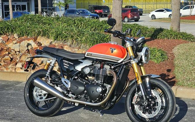 2025 Triumph Speed Twin 1200 RS Baja Orange/Sapphire Black RS