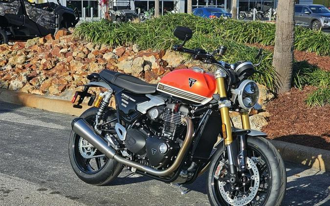 2025 Triumph Speed Twin 1200 RS Baja Orange/Sapphire Black RS