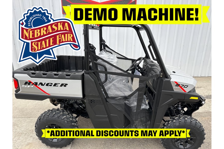 2024 Polaris Industries RANGER SP 570 PREMIUM - STATE FAIR DEMO GHOST GRAY