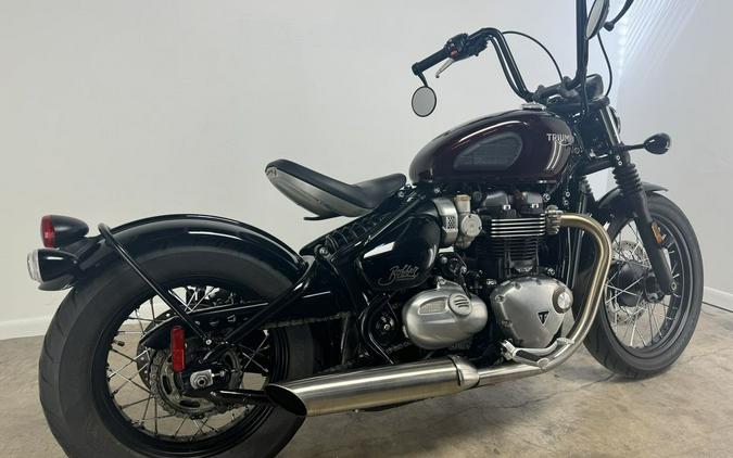 2018 Triumph Bonneville Bobber Morello Red