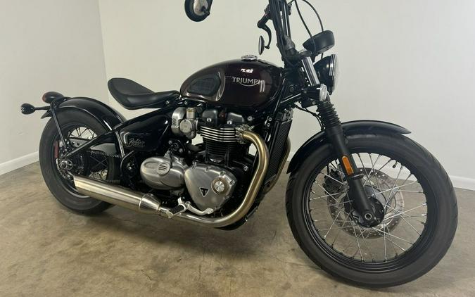 2018 Triumph Bonneville Bobber Morello Red